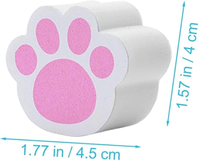 Ciieeo Cat Claw Cleaning Sponge Scrubber 2pcs Cartoon Cat Paw Mirror Cleaner for Bathroom Glass Faucet Surface Household Cleaning Tool