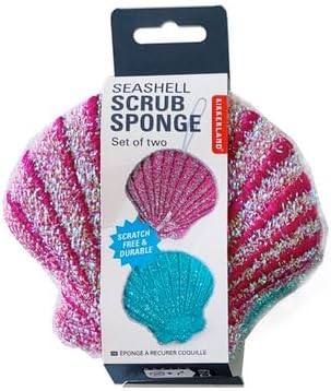 Kikkerland 2-Pack Yellow Scrub Sponges