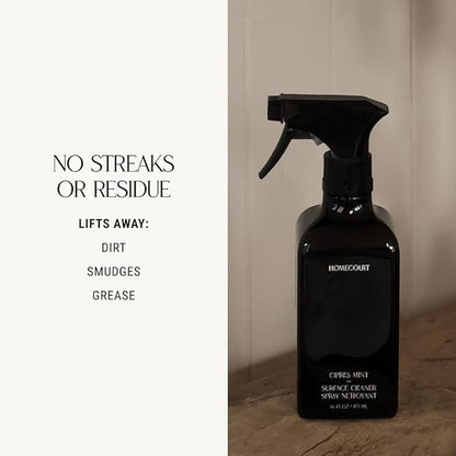 Homecourt All-Purpose Surface Cleaner Spray, Lifts Away Dirt, Smudges & Grease, For Bathroom, Kitchen & more, Clean Formula, Cipres Mint, 16 fl oz, 2.0