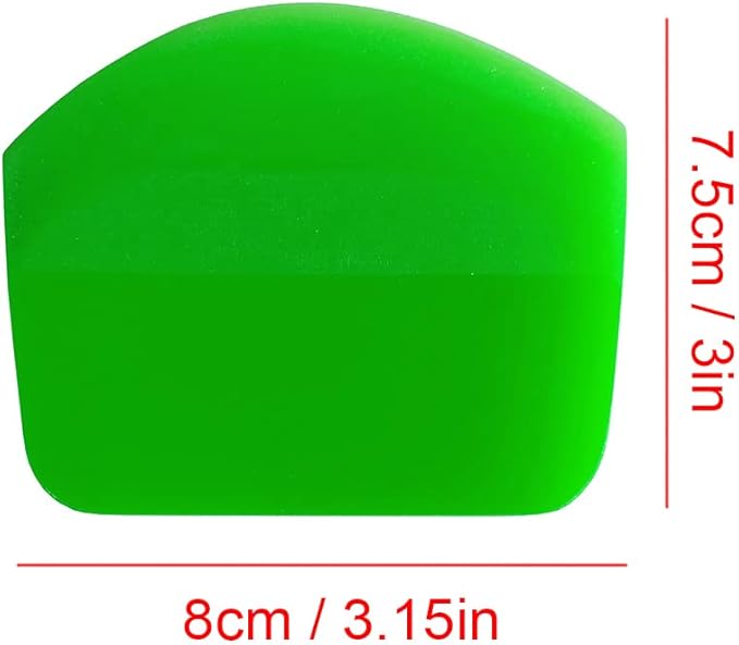 Green Fan Compact Squeegee Rubber Scraper Tool