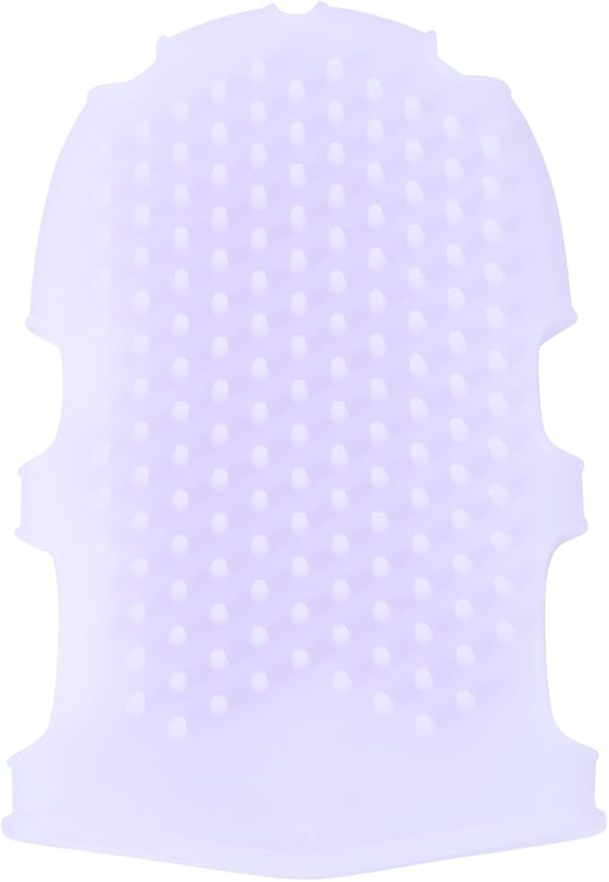 Mikinona Double Sided Silicone Bath Gloves Back Scrubber for Shower with Exfoliating Massage and Body Cleansing Scrubbers Soft Bath Glove Brush for Home Bathroom Use 6.69X4.33X0.82In