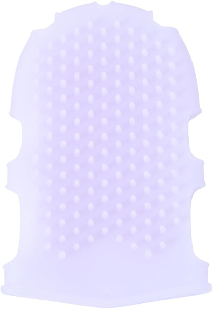 Mikinona Double Sided Silicone Bath Gloves Back Scrubber for Shower with Exfoliating Massage and Body Cleansing Scrubbers Soft Bath Glove Brush for Home Bathroom Use 6.69X4.33X0.82In
