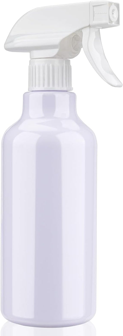 Spray Bottles Plastic Spray Bottle for Hair Mist/Stream Heavy Duty Empty Spray Bottles for Cleaning Solutions, Plants, Cooking (16.9oz-White)