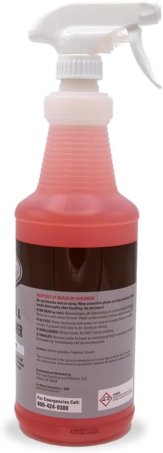Santeen Oven, Grill, & Fryer Cleaner, 6-Pack, 32oz Bottle with Trigger Sprayer, Professional Formula