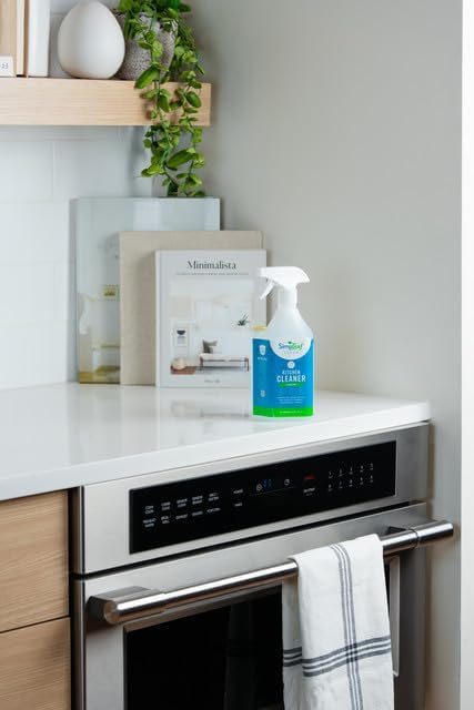 Simpleaf Clean Kitchen Degreaser Cleaner | Refill System Cleaners| Bleach‑Free| Ammonia‑Free|Grease, Oils & Food Soil Remover | Citrus Zest 24oz x 4