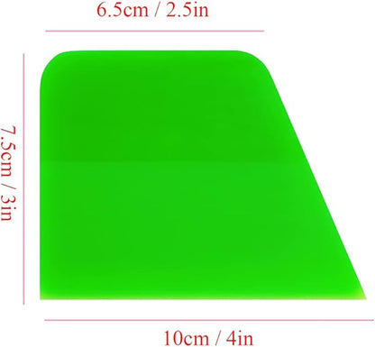 PPF Squeegee Anti-Scratch Soft TPU Vinyl Small Tint Scraper Water Blade for Paint Protection Film,Vinyl Wrap/Window Tint Tools, Mirror/Window/Household Cleaning (Green)