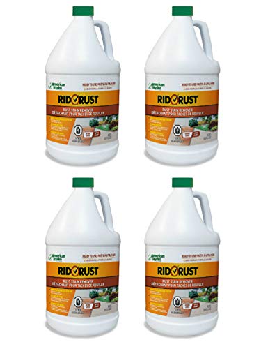 American Hydro Systems 2662 Rid O' Rust Liquid Rust Stain Remover, 1 Gallon, 4 Pack