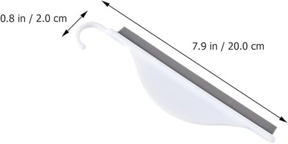 Silicone Glass Squeegee 2pcs Set, Window and Mirror Cleaner for Bathroom and Kitchen, Soft Flexible Windscreen Wiper for Home Glass and Shower Cleaning