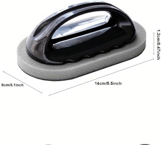 Scrub Sponge with Handle, Scrubbing Pad for Stubborn Stains on Pots Pans & Kitchen Surfaces (2pcs)