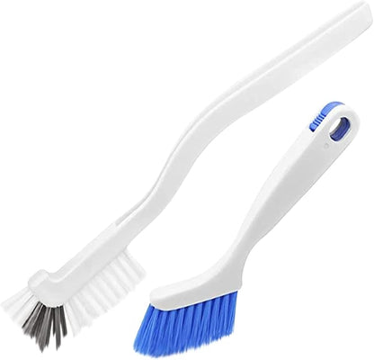 Scrub Brush Set of 2 PCS, 2024 New Cleaning Shower Scrubber with Durable Bristles, Grout Cleaner Brush, Scrub Brushes for Cleaning Bathroom, Shower, Tile, Kitchen, Floor, Bathtub