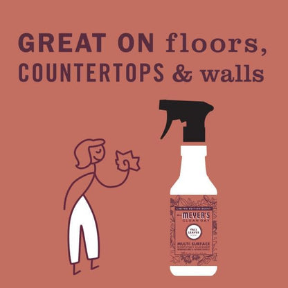 Mrs. MEYER'S CLEAN DAY Multi-Surface Everyday Cleaner, Fall Leaves, 16 Fl Oz (Pack of 6)