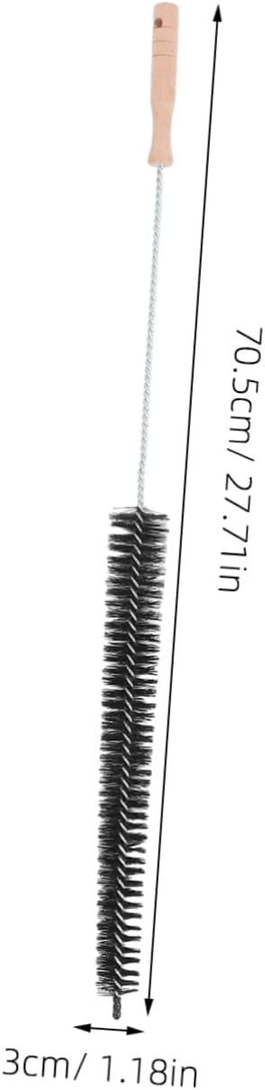 Healifty 2pcs Wooden Handle Washing Machine Cleaning Brush for Home Use Multi Angle Dryer and Pipe Cleaner with Comfortable Grip Practical Design for Thorough Maintenance