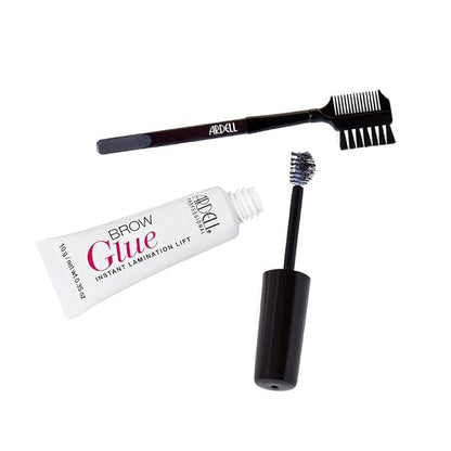 Ardell Brow Glue – Clear Eyebrow Gel for Instant Lamination Lift with Styling Brush, All day Extreme Hold Brow Gel for Fluffy Defined Brows, 0.35 oz