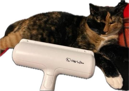 Pet Hair Remover and Reusable Lint Roller- Fluffy Paws Cat and Dog Hair Remover for Furniture, Couch, Carpet, and Bedding - Portable, Multi-Surface Fur Removal Tool