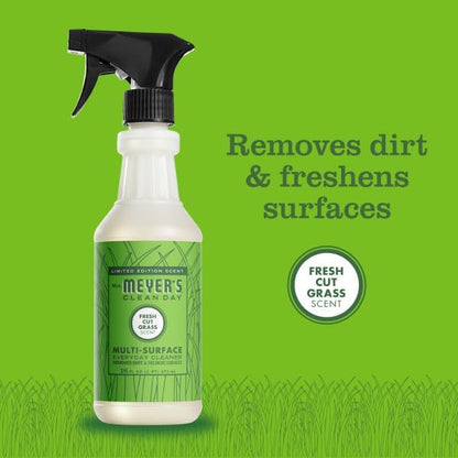 Mrs. MEYER'S CLEAN DAY Multi-Surface Everyday Cleaner, Fresh Cut Grass Scent, 16 Fl Oz (Pack of 6)