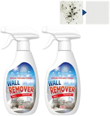 Highly Effective Removal Spray,Fiell Wall Remover,Wall Stain Remover For Painted Walls,WallCleaning Spray,Multi-Surface Cleaning Solution,Dirt, Dust And Stain Remover (2pc)