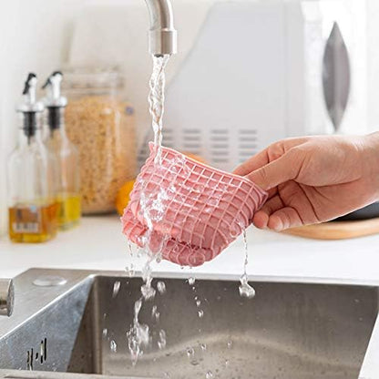 Mini Silicone Oven Mitts Set, Oven Mitts Heat Insulation, Oven Gloves for Kitchen Cooking and Baking, Protecting Fingers Mini Oven Hand Clips are Sold in Pairs (Pink)