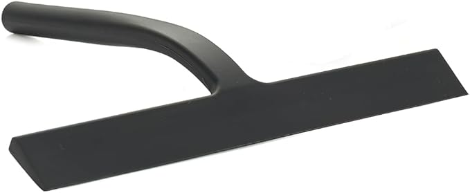 All Purpose Shower Squeegee, Professional Window Cleaner Squeegee, Silicone Squeegee for Bathroom, Shower Doors, Mirrors, Tiles and Car Windows, Bathroom Cleaner Tool Black