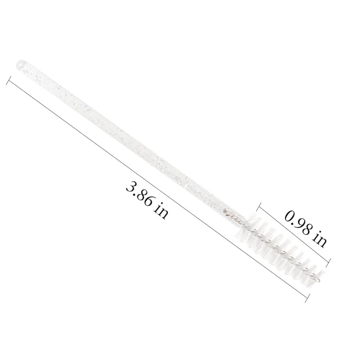 300 PCS Eyelash Extension Supplies Kit Disposable Micro Brush Eyebrow Spoolies Lip Stick Brush Mascara Wand Applicator Makeup Brush Tool (White Black Gold Sets)