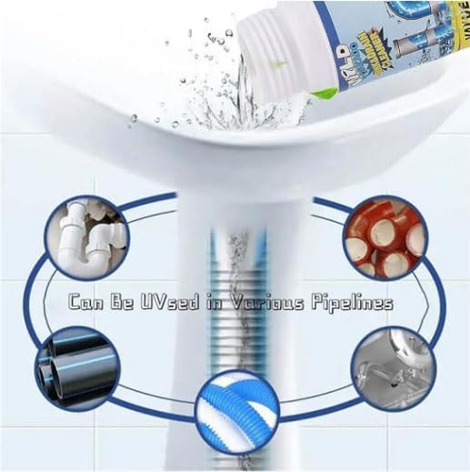 Drain Cleaner — Drain Powder, Powerful Sink and DrainCleaner Powder, Fast Foaming, Powerful Stain Removal (3 pcs)