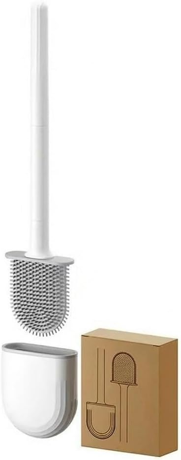RV Essentials, RV Toilet Brush – Camper Must Have Silicone Toilet Brush for Travel Trailer, Wall Mounted Toilet Brush-Anti-Roll, Anti-Drip Design, Suitable for RV Travel Trailers and Campers