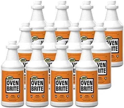 Zep Oven Brite Stove and Oven Cleaner - 32 oz (Case Of 12) 104801 - Penetrates Tough, Baked-On Soils, Carbon Deposits, Grease and Grime (For Business Customers Only)
