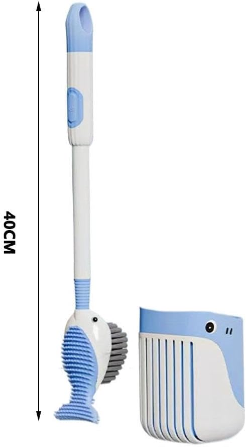Suction Cup Toilet Brush Set, 2025 Wall-Mounted Toilet Cleaner with Built-in Liquid Dispenser & Quick-Dry Holder, Touch Free, Space-Saving Hygienic Bathroom Organizer for Home,RV,Boat (Red)
