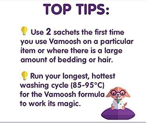 Vamoosh Pet Hair Dissolver | Patented Pet Hair Dissolving Formula | No Harmful Chemicals | Safe for Pets | Removes Odor | Dissolves Dog, Cat & Animal Fur | Easy to Use | 100g (Pack of 3)