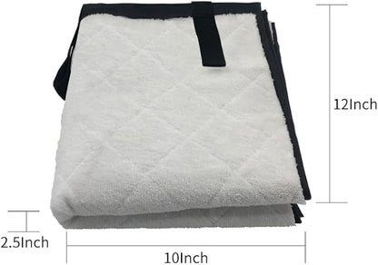 Dual-Sided Over the Door Vertical Steamboard Press Pad for Handheld Steamer, with Hanging Garment Bag for Closet Storage(double side)