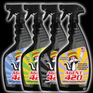 Agent 420 Odor Eliminator Trigger Spray, Tea Tree, 22 oz — Tea Tree Oil Breaks Down Smoke at the Molecular Level