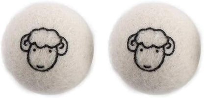2 Pcs Wool Dryer Balls, Reusable Laundry Balls Softener Washing Fleece Dry Kit Anti-Static Reduce Wrinkles and Save Time Drying Ball,Laundry House Supplies (with Pattern)