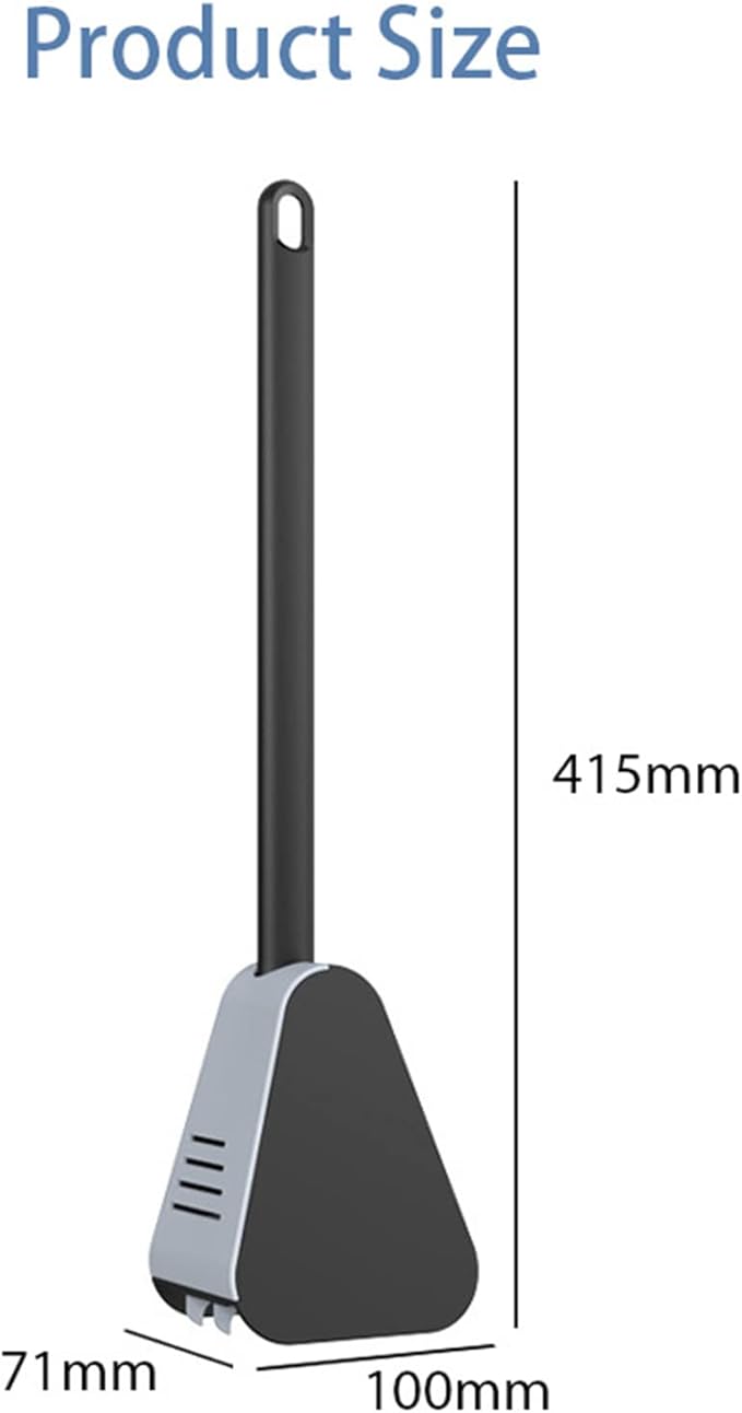 Golf Toilet Brush, Silicone Toilet Brush and Holder Set, Long Handled Toilet Brush, No Dead Corner (Blue)