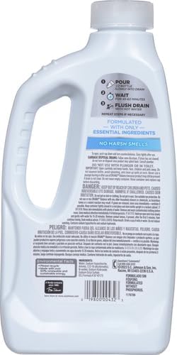 Drano Balance Drain Clog Remover and Cleaner, Non-Corrosive Formula, Safe on All Pipes and Septic Tanks, Formulated Using Only Essential Ingredients, 32 Fl Oz (Pack of 2)