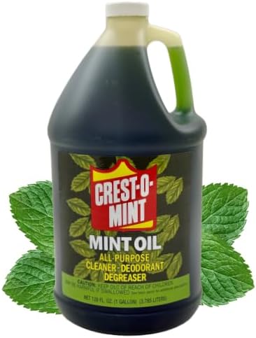 Crest-O-Mint Oil Multipurpose Cleaner & Degreaser, Simple All-Purpose Household Cleaner & Deodorizer, Natural Wintergreen Mint Scent, Made in USA (1, 128 fl oz)