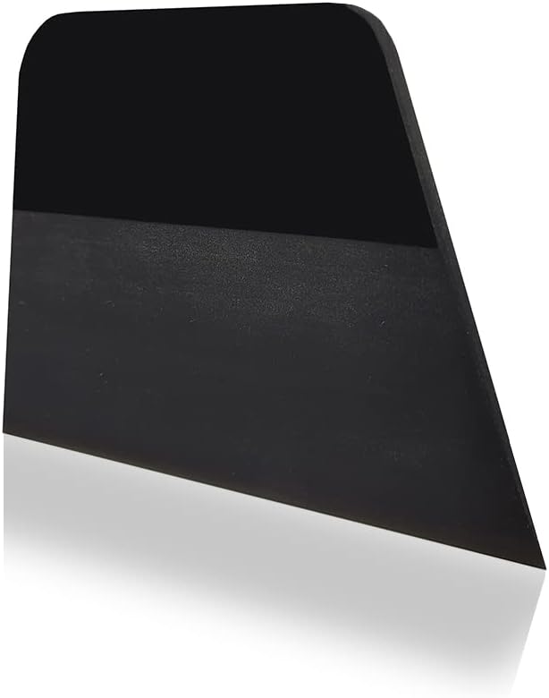 Professional TPU Rubber Squeegee for Vinyl Wraps, Car Window Glass Tinting PPF Coating Film Installation, Tint Squeegee Water Blade Scraper for Paint Protection Film (Black)