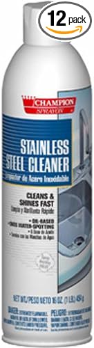 Chase Products Champion Sprayon Stainless Steel Cleaner, 16oz, Aerosol - Includes 12 per case.