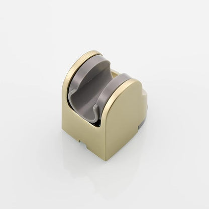 Tecmolog Brushed Gold Handheld Shower Head Holder ABS Wall Mount Shower Wand Hose Sprayer Holder Bracket, ST01J2