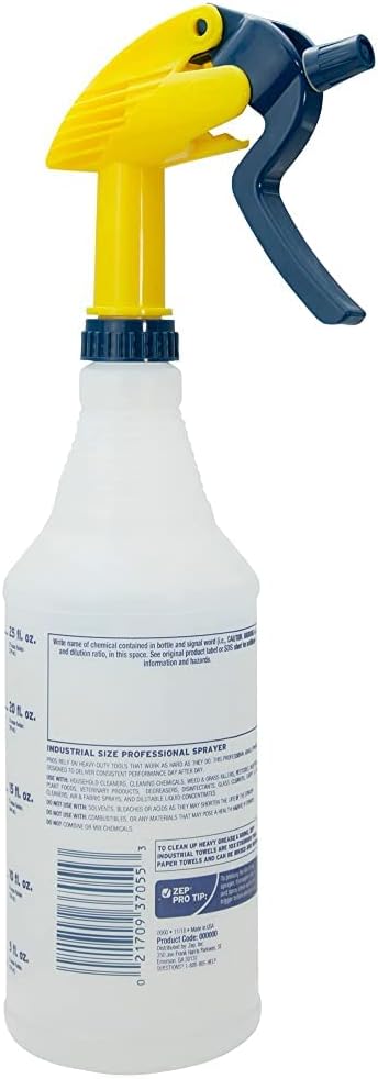 Zep Mold Stain and Mildew Stain Remover 1 Gal (Case of 4) Bleach Resistant Sprayer Bottles (Case of 12) - ZUMILDEW128 - Industrial-Strength Formula Quickly Cleans and Brightens