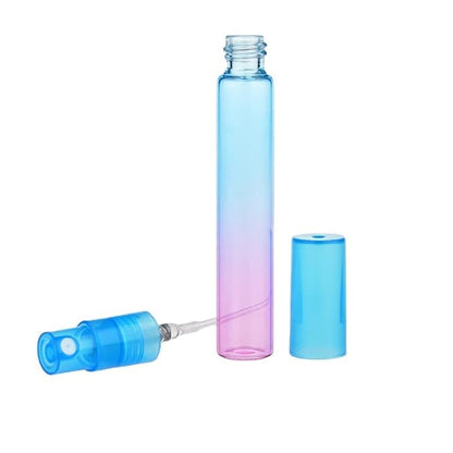 Mini Perfume Spray Bottles Colorful Glass Bottles Refillable Empty Fine Mist Sprayer Bottles Refillable Container Perfume Atomizer for Cleaning Essential Oils Liquid 6 Pieces Ombre Colors (8ml)