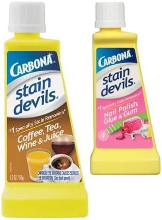 Cleaning and spot remover, for best results, with environmentally friendly formula + King Combo QR Code (Stain Remover (coffee and Nail Polish (1 each)))