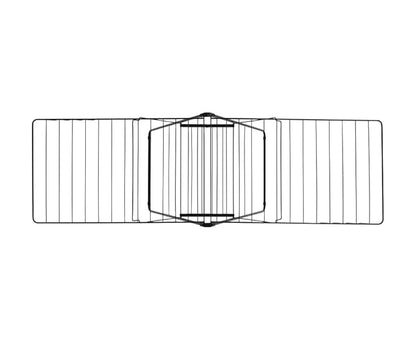 Brabantia HangOn Clothes Drying Rack | 82ft (25m) | Matt Black | Large Indoor Clothes Airer Laundry Stand with 2 Fold-Out Wings & Hanger Hooks, Folds Flat | Fits 2 Full Loads