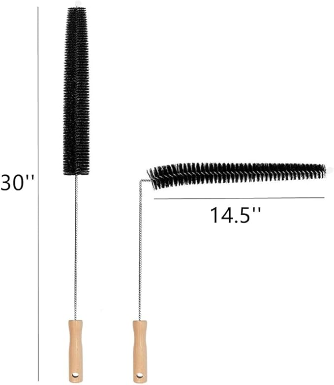 Dryer Vent Cleaner Kit, Dryer Lint Brush Vent Cleaner Lint Remover Long Flexible Refrigerator Coil Brush Clothes Dryer Lint Vent Trap Cleaner Brush 2 Pack