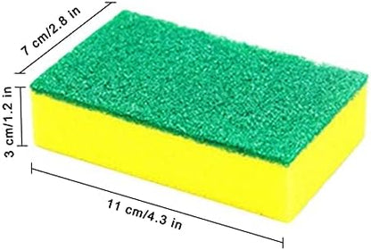 Sponge Individually Wrapped Kitchen Dishwashing Sponge, Non Scratch Scouring Pad, Odor-Free Sponge Wipes for Travel Apartments(Green 800 Pack)