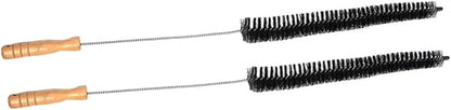 2pcs Dryer Vent Cleaner Brush Wooden Handle Brush for Washing Machine Cleaning Duct Cleaning Kit for Home Use
