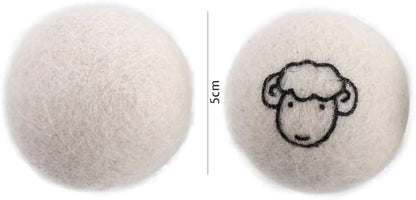 2 Pcs Wool Dryer Balls, Reusable Laundry Balls Softener Washing Fleece Dry Kit Anti-Static Reduce Wrinkles and Save Time Drying Ball,Laundry House Supplies (with Pattern)