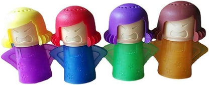 Angry Mama Microwave Oven Steam Cleaner, High Temperature Steam Cleaning Tool, Just Add Vinegar and Water, Easily Removes Odors and Crud in Minutes (Random Color, 1 Pack)