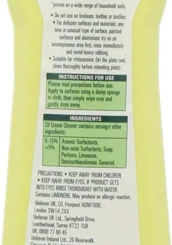 Cif Cream Lemon with Microparticles, 500ml