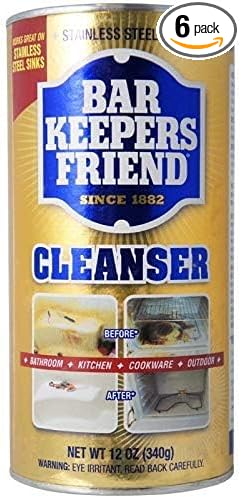 Bar Keepers Friend All-Purpose Cleaner & Polish 12 oz (Pack of 6)