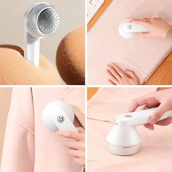 Electric Lint Remover Rechargeable - 2023 New Portable Instantly Lint Remover, Magic Fabric Shaver Fuzz Remover, Electric Lint Remover for Clothes, Effective Lint Shaver for Home Daily Use (White)