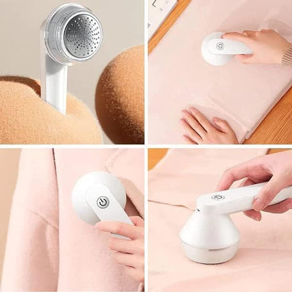 Electric Lint Remover Rechargeable - 2023 New Portable Instantly Lint Remover, Magic Fabric Shaver Fuzz Remover, Electric Lint Remover for Clothes, Effective Lint Shaver for Home Daily Use (White)